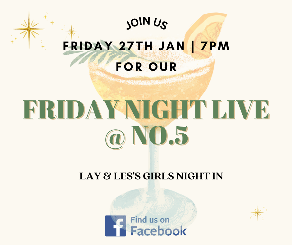  LAY LES'S GIRLS NIGHT IN Al e 4 % x Find us on : Facebook 